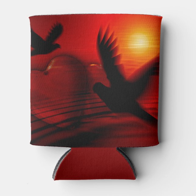 Enfriador De Latas Corazones y palomas (Anverso)