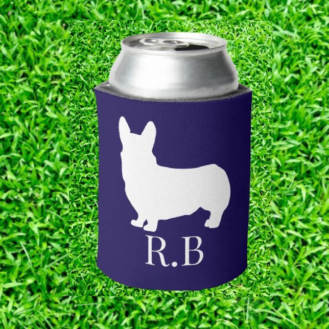 Enfriador De Latas Corgi Perfect Gift Blue Navy (Celebrate your love for Corgis on the green! Discover our delightful Corgi Lovers Golf)