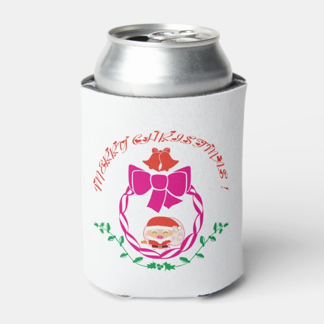 Enfriador De Latas corona de Navidad (Lata Anverso)