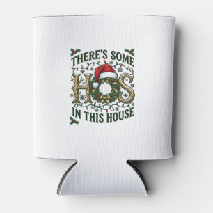 Enfriador De Latas Corona de Navidad de Casa Hos Sombrero de Santa Lu