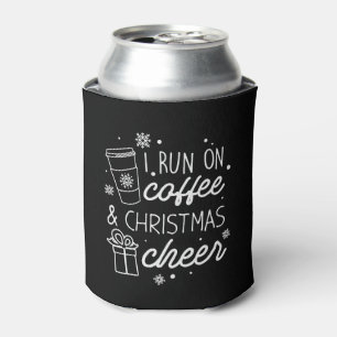 Enfriador De Latas Corro En Café Y Los Navidades Saludan
