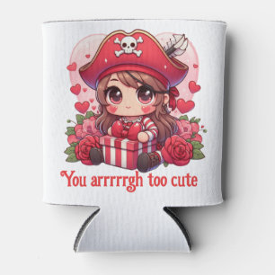 Enfriador De Latas Corto El día de San Valentín pirata