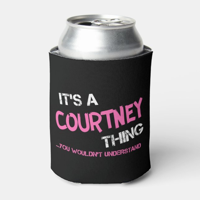 Enfriador De Latas Cosa de Courtney que no entenderías (Lata Anverso)