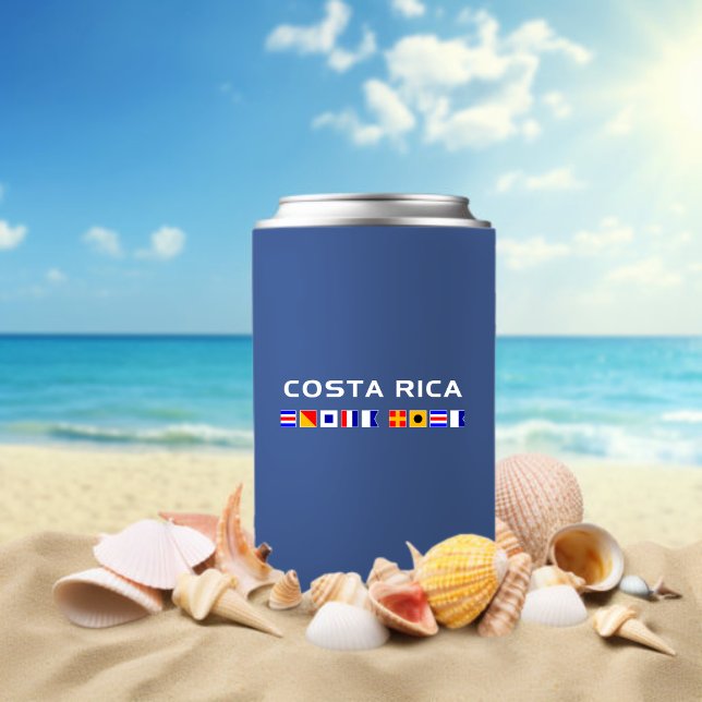 Enfriador De Latas Costa Rica Náutica Marítima Banderas Oscuras (Subido por el creador)