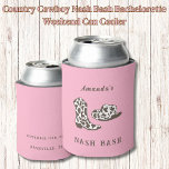 Enfriador De Latas Country Cowboy Nash Bash Bachelorette Weekend<br><div class="desc">¡El vaquero de campo Nash Bash Bachelorette Refrigerador de bebidas de fin de semana Saddle para un salvaje y maravilloso fin de semana de soltera con nuestro Refrigerador de bebidas "Country Cowboy Nash Bash"! Este accesorio único le añade un toque de encanto sureño a su celebración, con una deliciosa mezcla...</div>