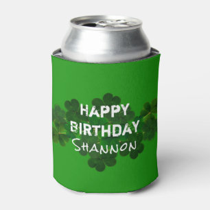 Enfriador De Latas Cozie de bebida personalizada de cumpleaños irland