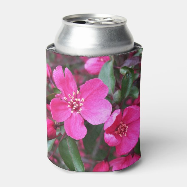 Enfriador De Latas Crabapple de floración rosa (Lata Anverso)