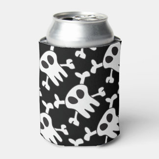 Enfriador De Latas Cráneo blanco y negro