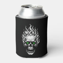 Enfriador De Latas Cráneo llameante Personalizado
