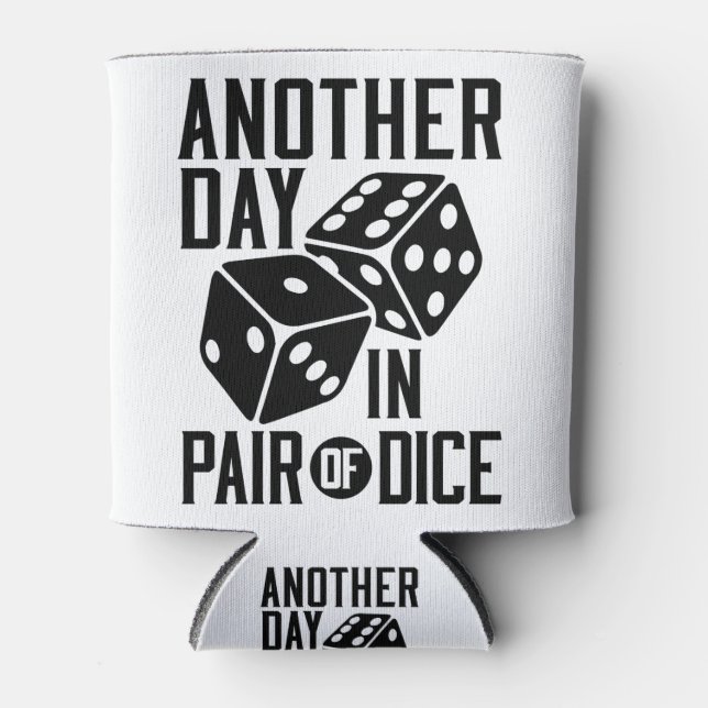 Enfriador De Latas Craps Casino Otro día en par de dados (Anverso)