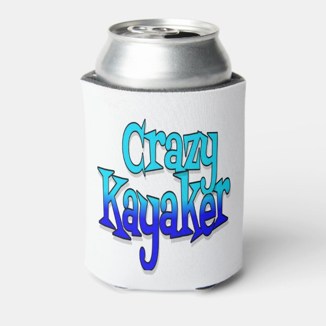 Enfriador De Latas Crazy Kayaker (Reverso de la lata)