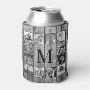 Enfriador De Latas Crea tu Collage de fotos Personalizado Rustic Farm