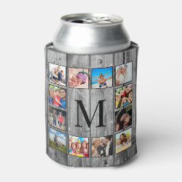 Enfriador De Latas Crea tu Collage de fotos Personalizado Rustic Farm