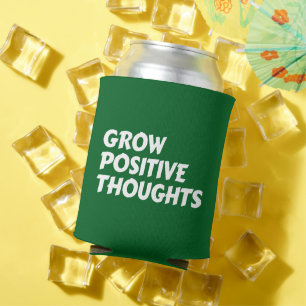 Enfriador De Latas crecer pensamientos positivos tipografía inspirado