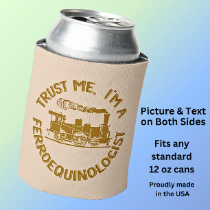 Enfriador De Latas Créeme, soy un Ferroequinólogo Tren de Vapor