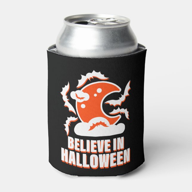 Enfriador De Latas Creer En Halloween (Lata Anverso)