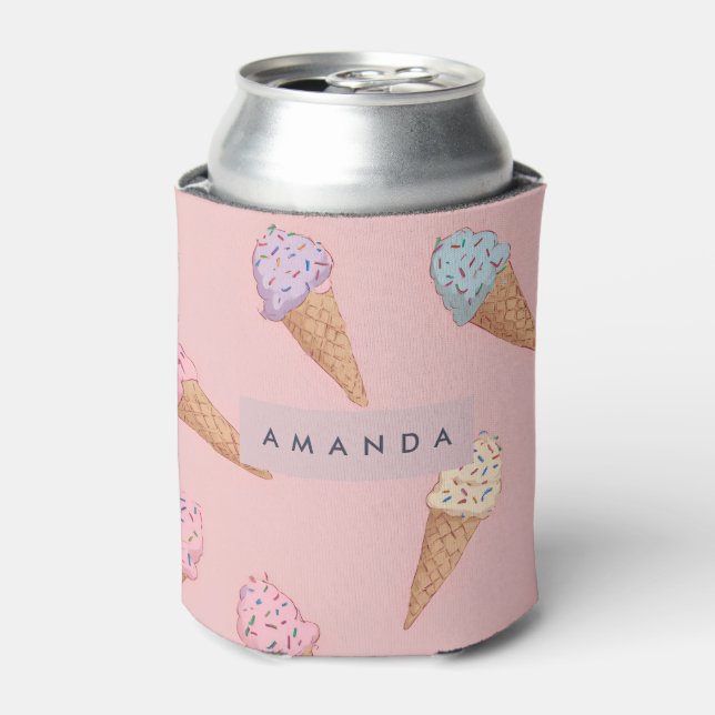 Enfriador De Latas Crema personalizada de hielo dulce (Lata Anverso)