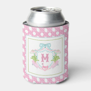 Enfriador De Latas Crestá Monograma Preppy Palm Beach