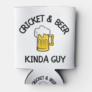 Enfriador De Latas Críquet y cerveza como un tipo