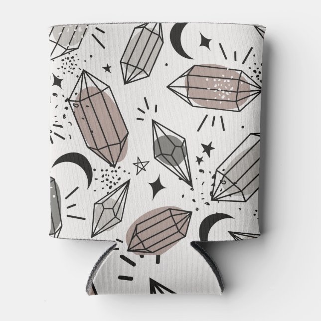 Enfriador De Latas Cristales, Luna, Estrellas, Diseño superficial. (Anverso)