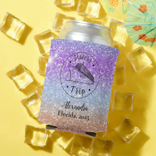 Enfriador De Latas Cruceros Purpurinas personalizados