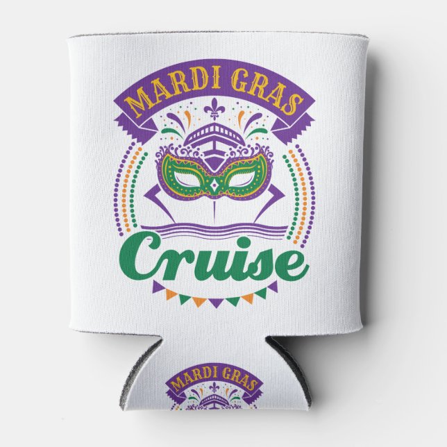 Enfriador De Latas Cruise Mardi Gras (Anverso)