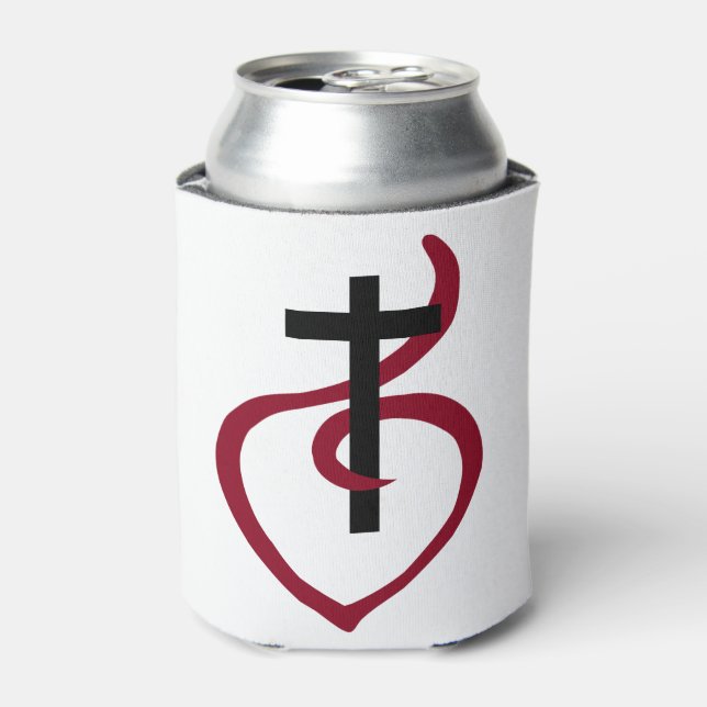 Enfriador De Latas Cruz cristiana simple (Lata Anverso)