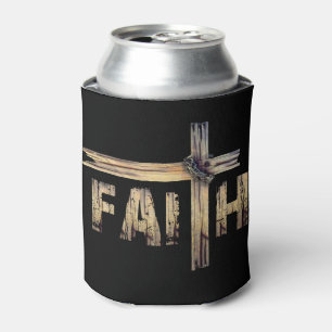 Enfriador De Latas Cruz de la fe cristiana - Regalo cristiano