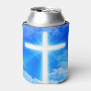 Enfriador De Latas Cruz de la Luz Jesucristo Personalizable Cristiano