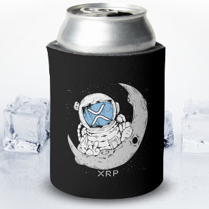 Enfriador De Latas Crypto Meme XRP Criptocurrency Cute Astronaut Moon