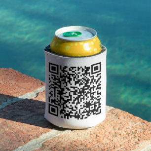 Enfriador De Latas Cuadrado de URL del Personalizado de código QR per