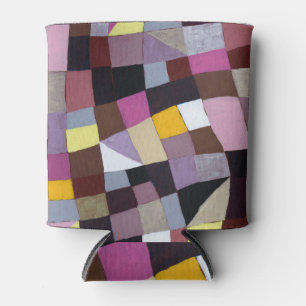 Enfriador De Latas Cuadrícula irregular: Pintura abstracta violeta-am