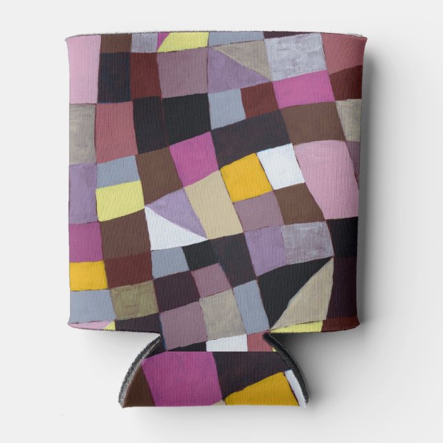 Enfriador De Latas Cuadrícula irregular: Pintura abstracta violeta-am (Anverso)