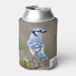 Enfriador De Latas Cuadrillo de Jay azul en Treestump