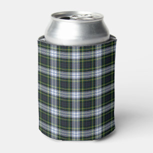 Enfriador De Latas Cuadro Clan Gordon Tartán Verde Blanco Morado Chec