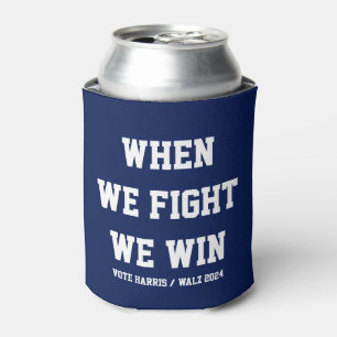 Enfriador De Latas Cuando Peleamos Ganamos Harris Walz
