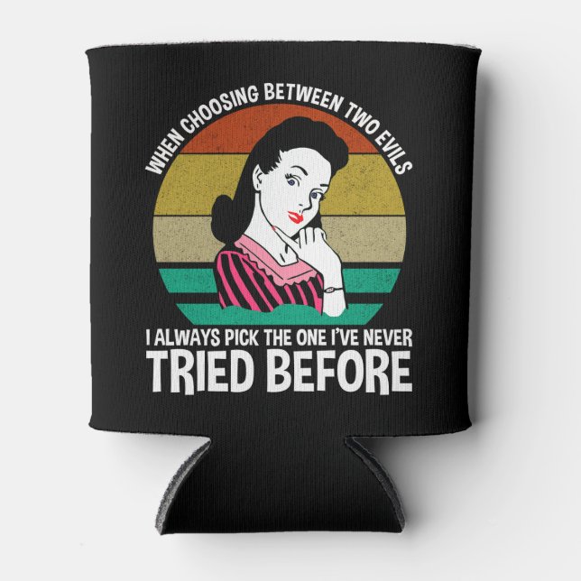 Enfriador De Latas Cuando se elige entre dos pruebas (Anverso)