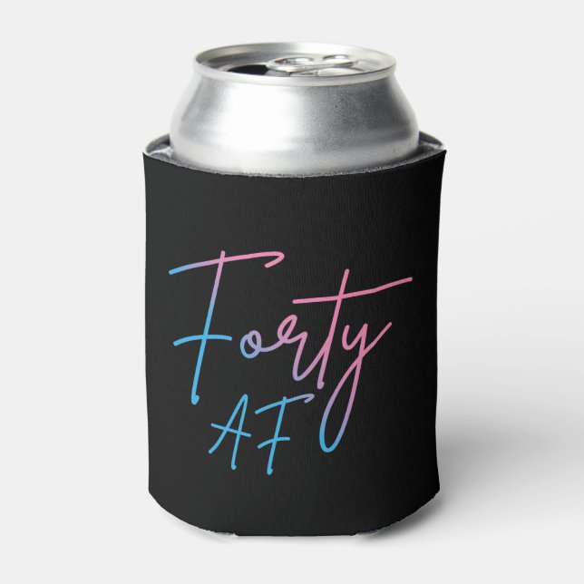 Enfriador De Latas Cuarenta AF II - Regalo de cumpleaños (Lata Anverso)