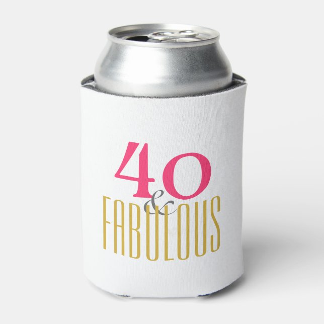 Enfriador De Latas Cuarenta y fabuloso (Lata Anverso)