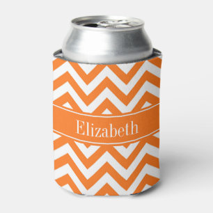Enfriador De Latas Cubierta blanca de calabaza, Monograma nombre cala