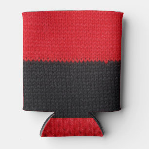 Enfriador De Latas Cuchillo rojo negro: cierre a rayas.