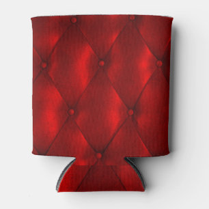 Enfriador De Latas Cuero De Lujo: Elegancia De Textura Con Balón.
