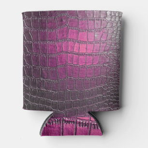 Enfriador De Latas Cuero violeta vibrante: emboscada brillante.