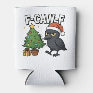 Enfriador De Latas Cuervo de Navidad F-caw-f Árbol de Navidad Meme 