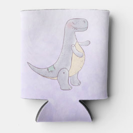 Enfriador De Latas Cuidada acuarela prehistórica de los juguetes de l