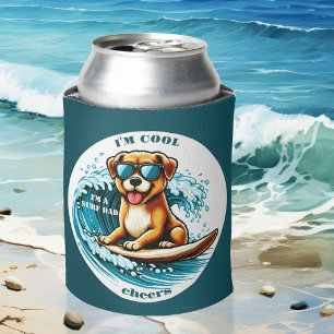 Enfriador De Latas Cuidada foto de Guay de perro de Surf Dad