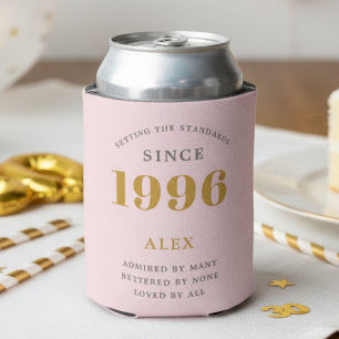 Enfriador De Latas Cumpleaños 30 1996 Recuerdo Elegante Personalizado