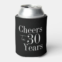 Cumpleaños 30 Feliz 30 Años Negro Blanco