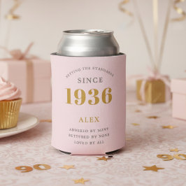 Enfriador De Latas Cumpleaños 90 1936 Recuerdo Elegante Personalizado