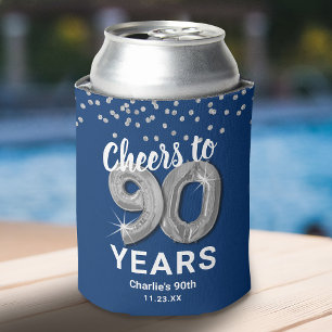 Enfriador De Latas Cumpleaños de adulto Feliz 90 años